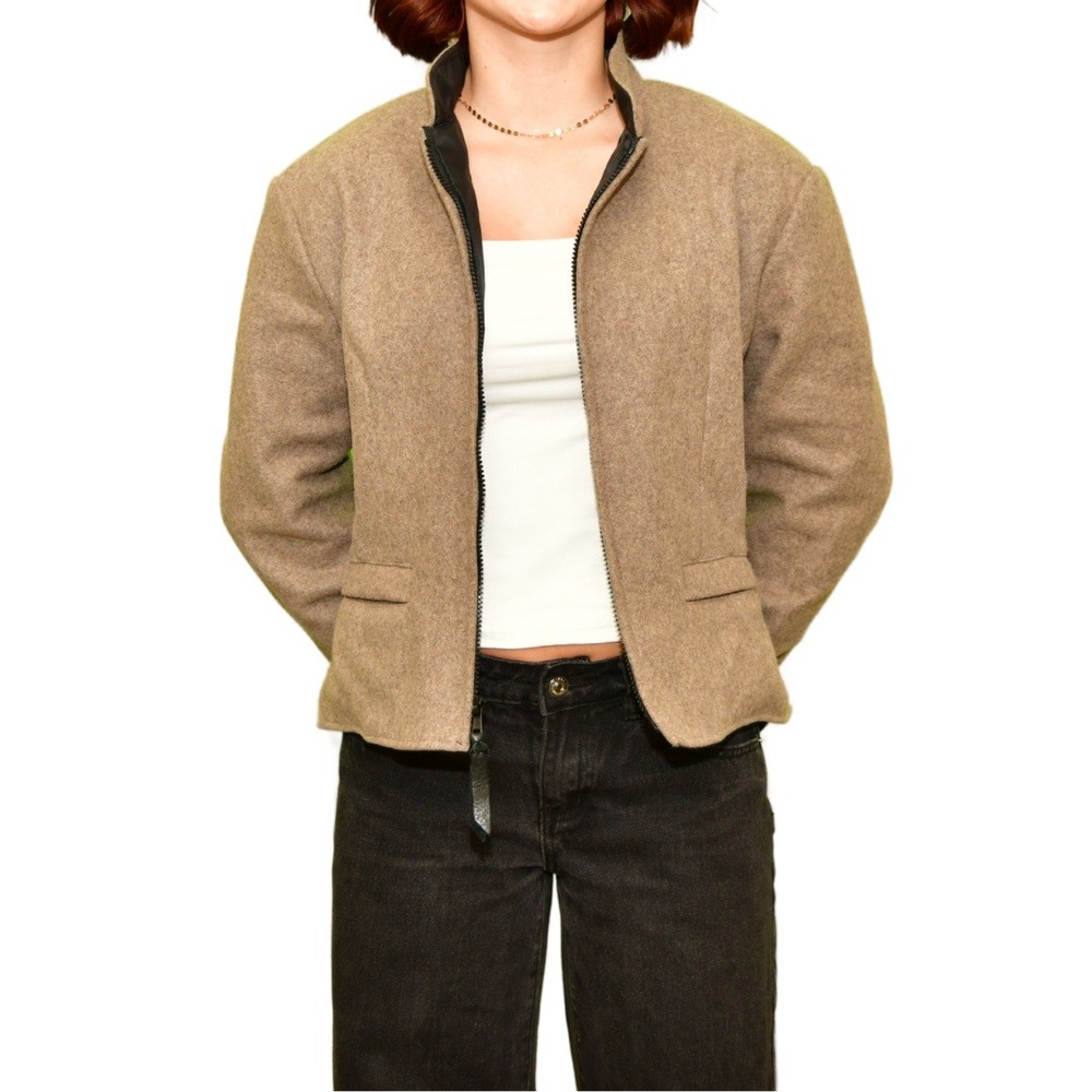 Schaefer Outfitter Beige Wool Jacket | Women's M | Made in USA - Picture 3 of 12